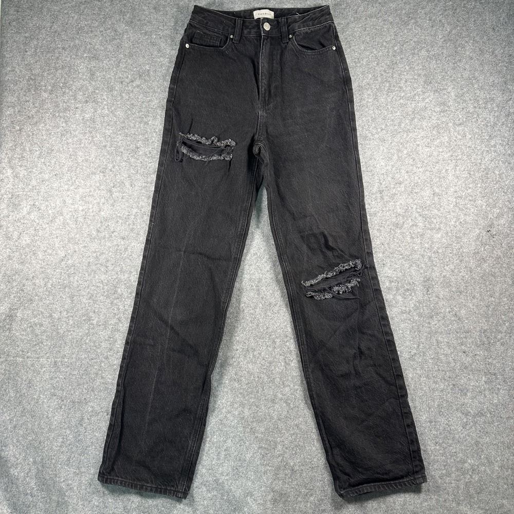 PacSun 90's Boyfriend Jeans 24 Black‎ Distressed Denim High Rise
